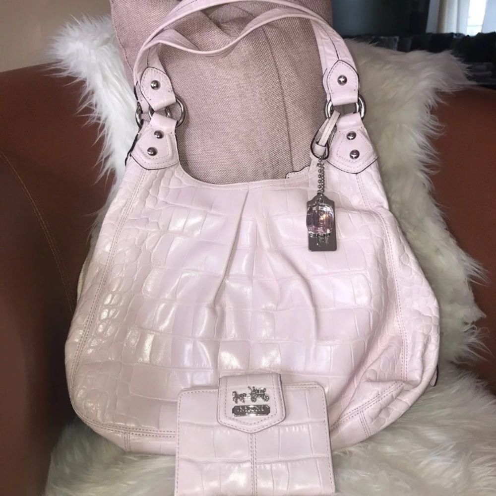 Coach Shoulder bag & matching wallet.